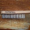Faithfull Lightweight Scratch Brush - 2 Row, FSC Beech Wood Handle - for Removing Rust, Scale, Paintwork, Grouting