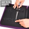 Case Holds 10 Grooming or Beauty Shears (PURPLE)