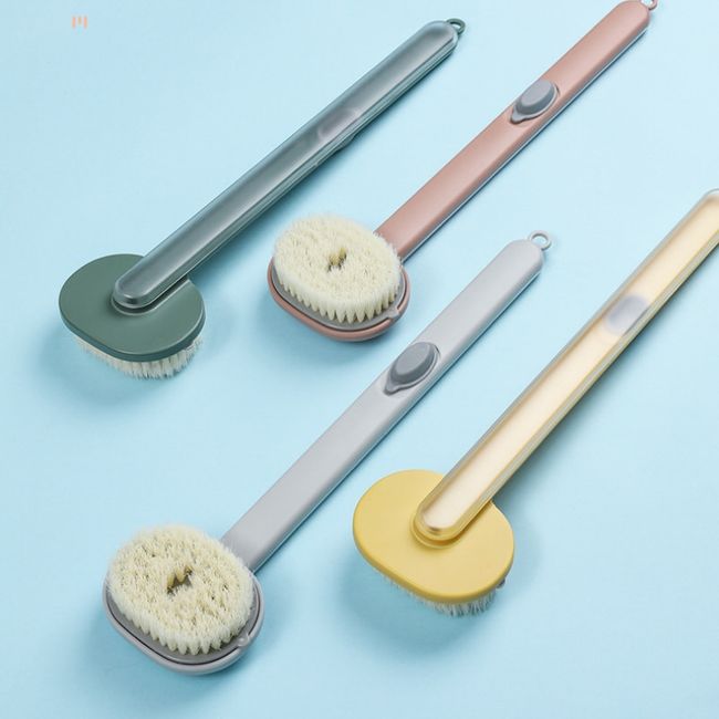 Long Handle Liquid Bath Brush Bathroom Body Brushes Back Body Bath