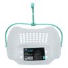 JVL Plastic Hanging Peg Basket, Clear/Aqua, One Size, 19-216