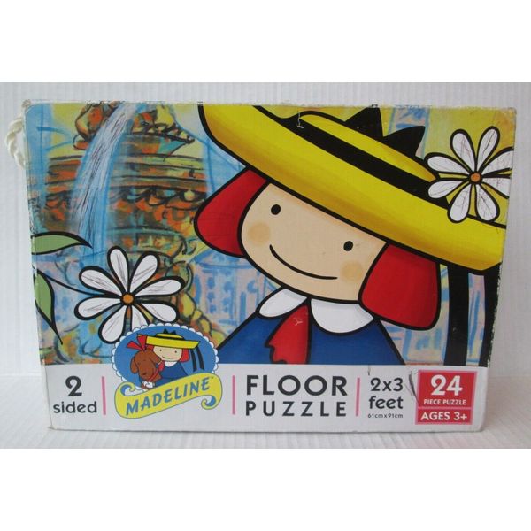 2 Sided MADELINE FLOOR PUZZLE 2X3 Feet 24 Piece Puzzle Cookie Jar