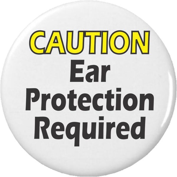 CAUTION Ear Protection Required 2.25” Large Magnet
