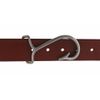 B7804 Fish Hook Buckle, Nickel Matte, Solid Brass-LL, 1-1/2"