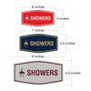 Fancy Showers Sign (Black/Gold) - Small