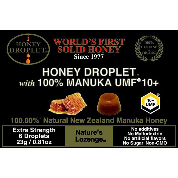 Honey Droplet UMF® Manuka Honey 10+ 6 Tablets (0.8 oz (23 g) x 12 Packs