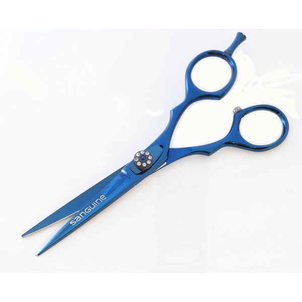 Hair Cutting Scissors, Hairdressing Scissors, Barber Scissors, Blue 5.5" (14cm)