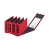 Bank File Ring Binder DL 2 Rings Assorted Colours red