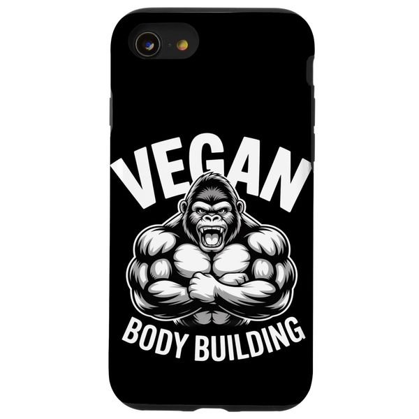 Muscular Gorilla Cool Vegan Bodybuilder Case for iPhone SE (2020) / 7 / 8