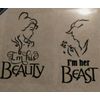 Beauty And The Beast Iron On Vinyl
