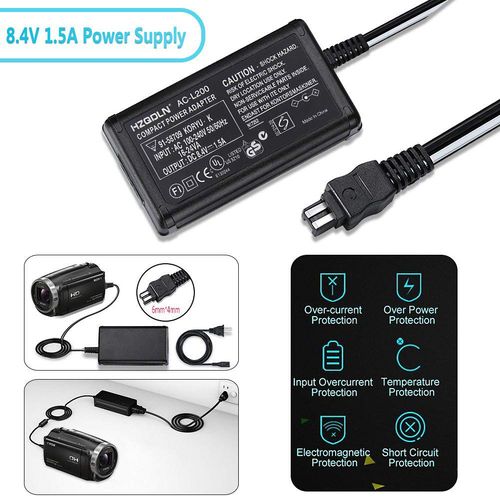 AC Power Adaptor Charger Compatible with Sony HDR CX230 HDR-CX220 HDR-CX190 HDR-CX160 HDR-CX155 HDR-CX150 HDR-CX130 HDR-CX115 HDR-CX110 HDR-CX100 Handycam Camcorder
