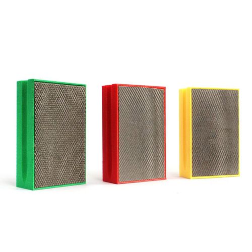 Z-LEAP Diamond Hand Polishing Pads 3-Pcs Set for Granite Marble Concrete Glass Sanding Block