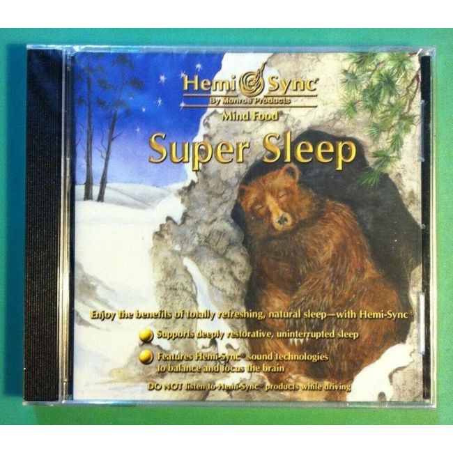 2006 🔥SUPER SLEEP - MIND FOOD🔥 Brand New and Sealed CD **Hemi-Sync** FREE SHIP