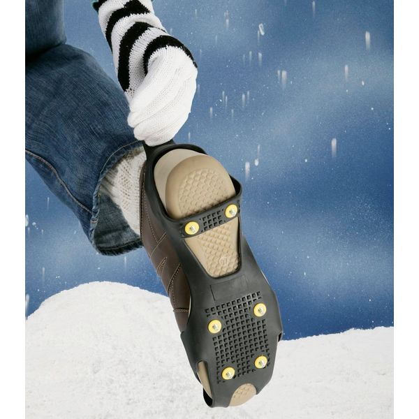 WENKO Shoe Spikes 1 Pair Size 41-44 Rubber 21.5 x 2 x 13 cm Black