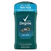 Degree Men Antiperspirant Deodorant Stick 48 Hour Sweat and Odor Protection Cool Rush Men's Deodorant Keeps You Feeling Fresh and Dry, 2.7 Ounce (Pack of 2)