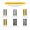 BRIXWELL RCTI4PB Rectangular Push Pull Indicator Set Polished Brass Finish
