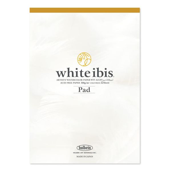 White Ibis Watercolor Paper Pad - 12 Sheets