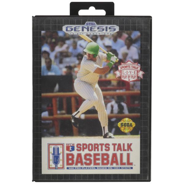 Sports Talk Baseball - Sega Genesis (Renewed)