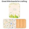 Bamboo Cutting Board Set for Kitchen,Small Cutting Boards with Holder,Serving