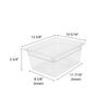 Excellante Half Size 6-Inch Deep Polycarbonate Food Pan