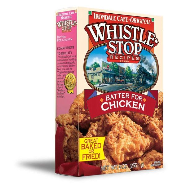 Original WhistleStop Cafe Recipes | Batter Mix for Chicken, Baked or Fried (1 Box)