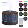 500ml Essential Oil Diffuser, YONGYAO Cool Mist Aromatherapy Scented Diffuser Humidifier for Home, Bedroom, Baby Room,Spa with 7 LED Color Lights and Auto Shut-Off, BPA-Free- Dark Grey Wood Grain