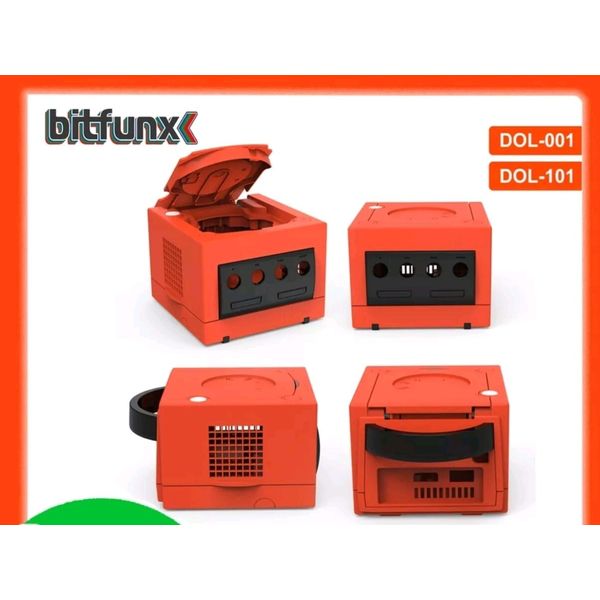 Bitfunx Warm Red NGC Replacement Shell Gamecube Dol 001 /101 Limited Edition 