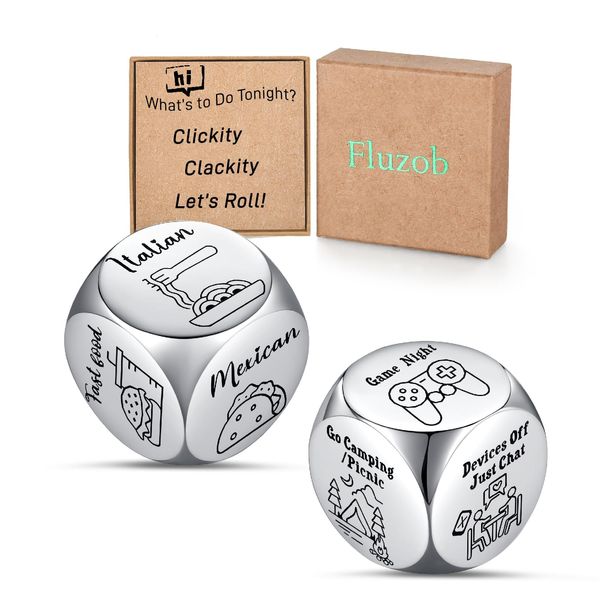 Funny White Elephant Gifts for Adults Stocking Stuffers Men Women Gag Food Decision Dice Family Couples Games Date Night Ideas Husband Boyfriend Anniversary Valentines Birthday Him Her