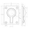 50x63mm PC Flush Ring