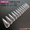 Full Size Set Stiletto Clear Nail Tips 20mm Width 13 pcs*10 packs
