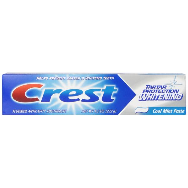 Crest Tartar Protection Whitening Cool Mint Flavor Toothpaste 8.2 Oz (Pack of 4)