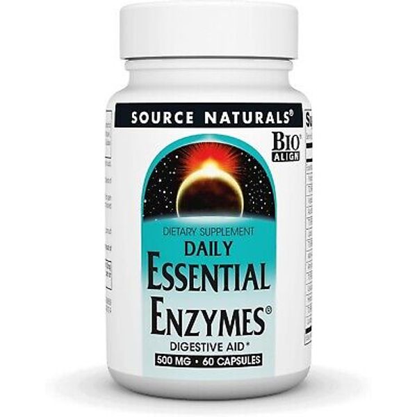 Source Naturals, Inc. Daily Essential Enzymes 500mg 60 Capsule