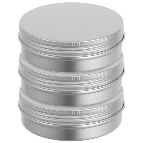 GLEAVI Stainless Steel Sink 3Pcs Aluminum Soap Box - Small Metal Tin Balm Boxes, Travel Container, Bar Holder and Saver for Candies, Jewelry, Powder - Bathroom Soap Holder