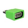 LocknCharge Resettable Keyless Silicone Covered Padlock for Carrier - Green 10128
