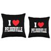 I Love Pflugerville Throw Pillow