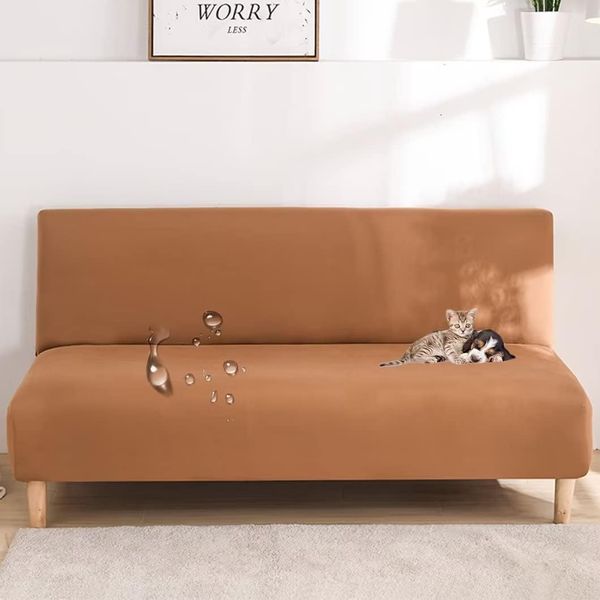 §SUGOi Sofa Cover, 2 Seats, 3 Seaters, Water Repellent, Elbowless, For Dogs and Cats, Sofa Cover, One-Piece, Stretch, Sofa Bed Cover, Anti-Scratch, Scandinavian Style, High Elasticity, Sofa Protective