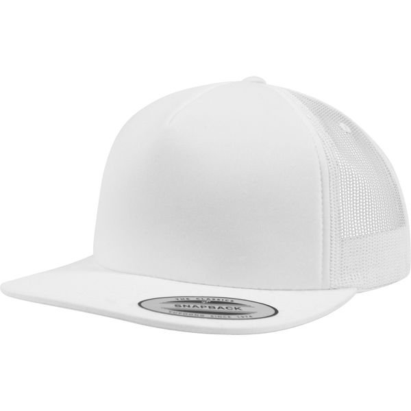 Flexfit Foam Trucker Cap, White, one Size
