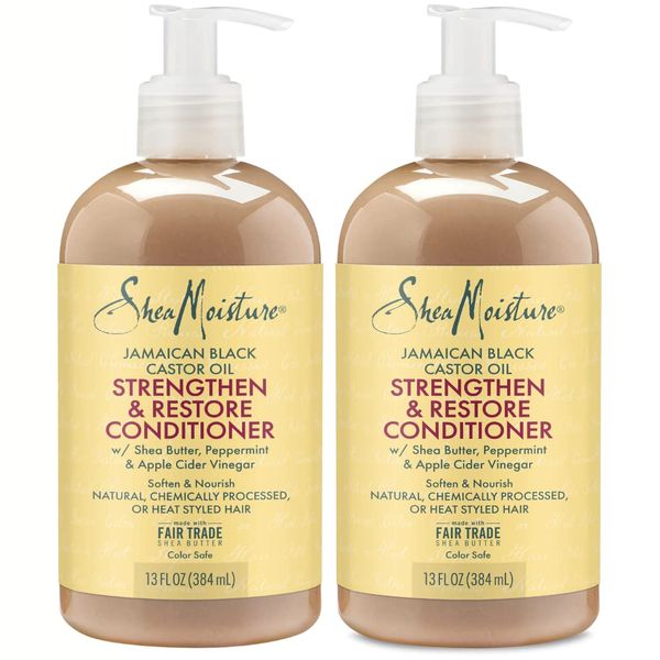 Shea Moisture Jamaican Black Conditioner Strength/Grow 13oz (2 Pack)
