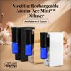 Aroma-Ace Mini Essential Oil Diffuser for Home Scent Diffusers - Portable Waterless Aromatherapy Diffusers with Rechargeable Battery, Nebulizing Atomizer Air Diffuser for Home - Black
