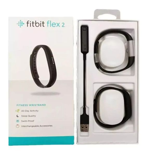 Fitbit Flex 2 Health Activity Sleep Tracker Bluetooth S & L Band Black