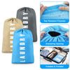 3Pcs Heavy Duty Laundry Bag, Large Dirty Clothes Organizer w/ Drawstring Closure