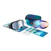 Nordik Loki Ski Goggle Winter Snow Goggles (Matte Black/Silver Lens)