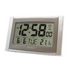 Acctim Stratus Digital Wall/Desk Clock Radio Controlled Tabletop LCD Display Date & Thermometer Silver