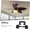 SHINEOFI Ceiling Fan Mounting Kit Sloped Bracket for Cathedral Canopy Black Installation for Ceiling Fans User Friendly Setup with Comprehensive Support