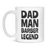 Barber Dad Mug, Barber Dad Gift, 11-Ounce White