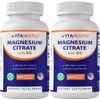 2 Pack Vitamatic Magnesium Citrate 500mg per Serving - 180 Vegetarian Capsules