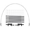 Langxun 12Ft Black Table Balloon Arch Kit, Balloon Arch Stand Frame Fo