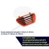 Dapetz ® 5PC Easy Out Bolt Extractor,Damaged Screw Bolt Extractor Set,Screw Extractor Drill Bit Set,Stripped Screw Stud Bolt Remover Tool, with Box, Thread Broken Stud, Screw