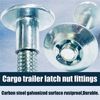 Fuoequl Trailer Hasp Bolt Kit for Trailer Cam Action Hasp