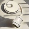 CGC Lighting Indoor ceiling adjustable pendant and matching ceiling rose light fitting E27 (White)