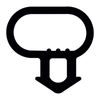 ExtrudaSeal B338 Bubble Gasket Replacement Window Door Draught Excluder Seal - 8m